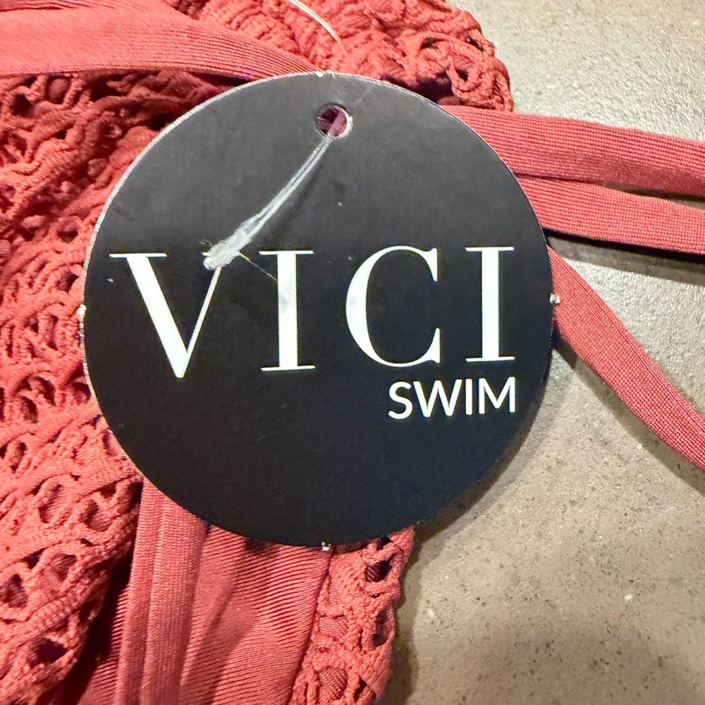 NEW Coastal Seashell Crochet Bikini Top XS & High Rise Crochet Bikini Bottom XS - Picture 14 of 15